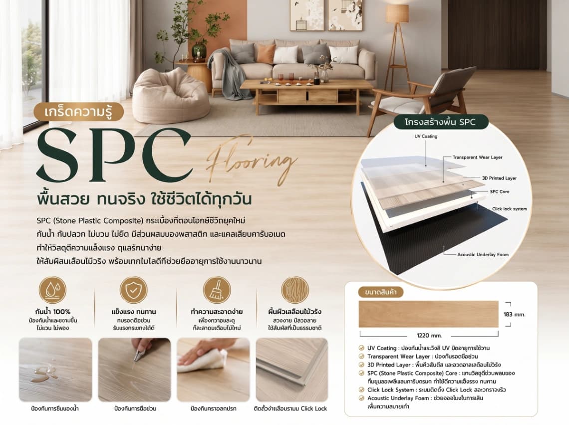 กระเบื้องยาง SPC