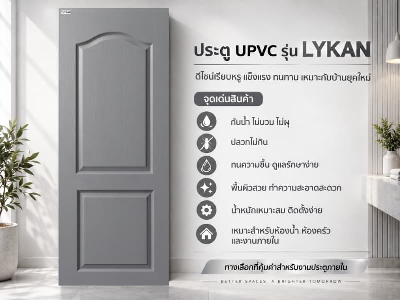 ประตู uPVC รุ่น LYKAN 5