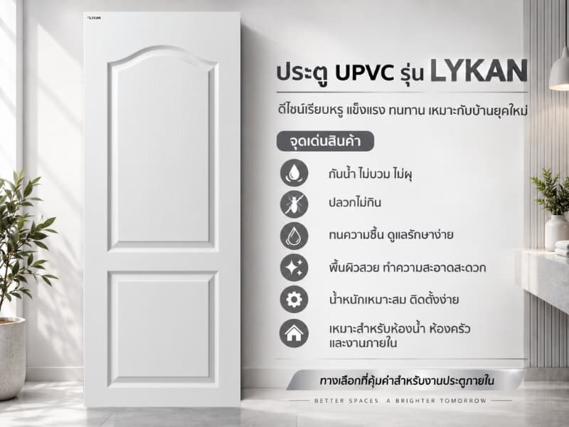 ประตู uPVC รุ่น LYKAN 2