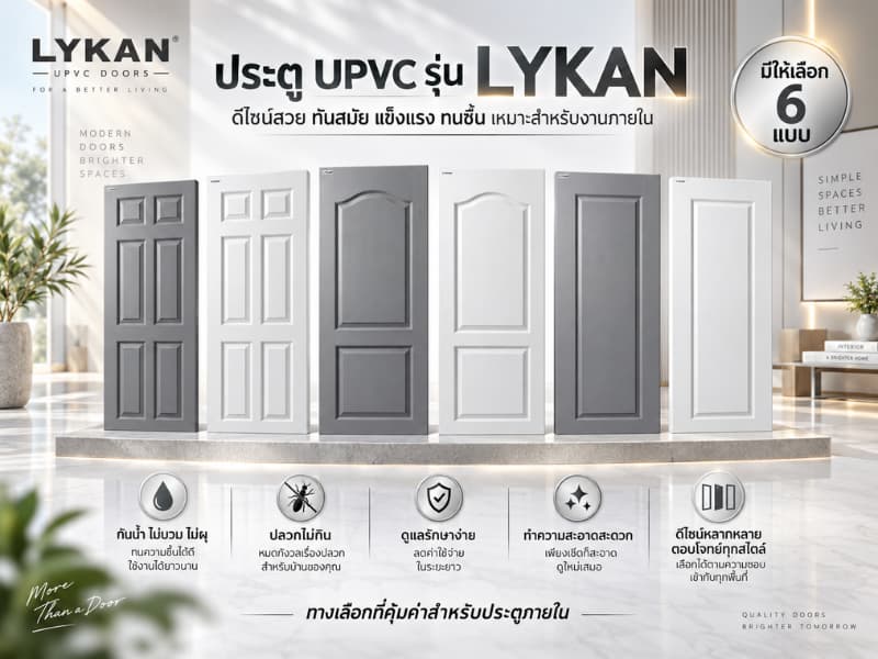 ประตู uPVC รุ่น LYKAN
